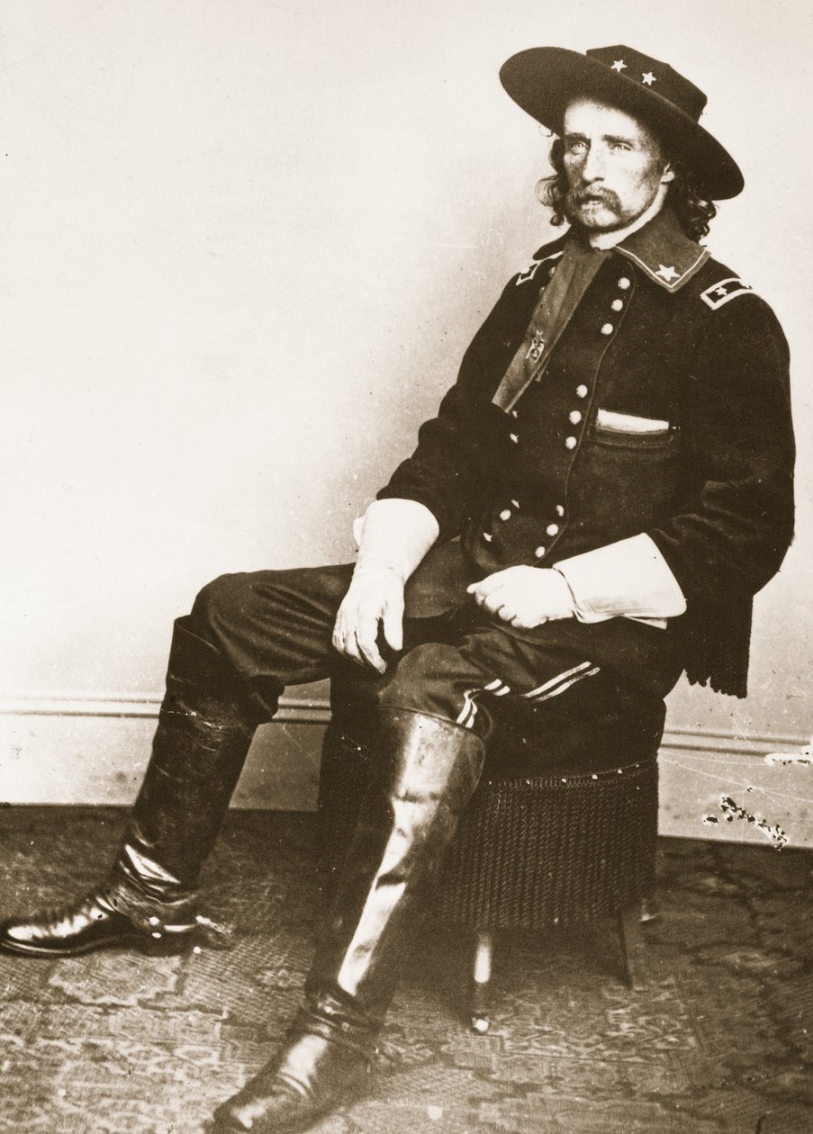 George Armstrong Custer (fotogravyr) av Mathew B. Brady
