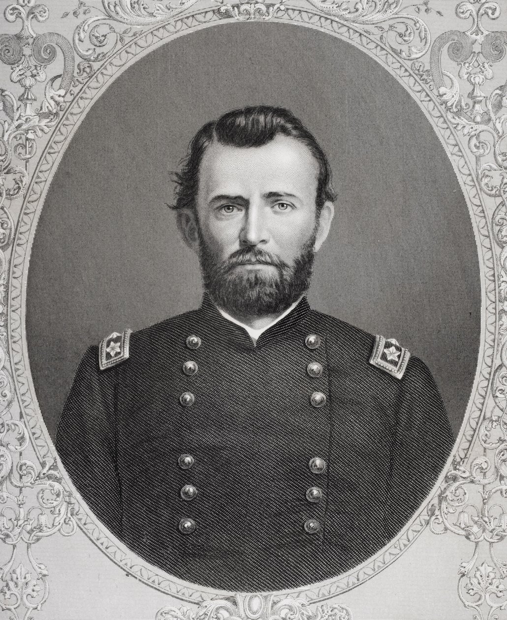 Portrett av Ulysses S. Grant (1822-85) av Mathew B. Brady