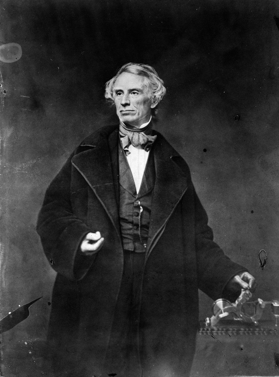 Samuel Morse og hans opptaker, 1857 av Mathew B. Brady