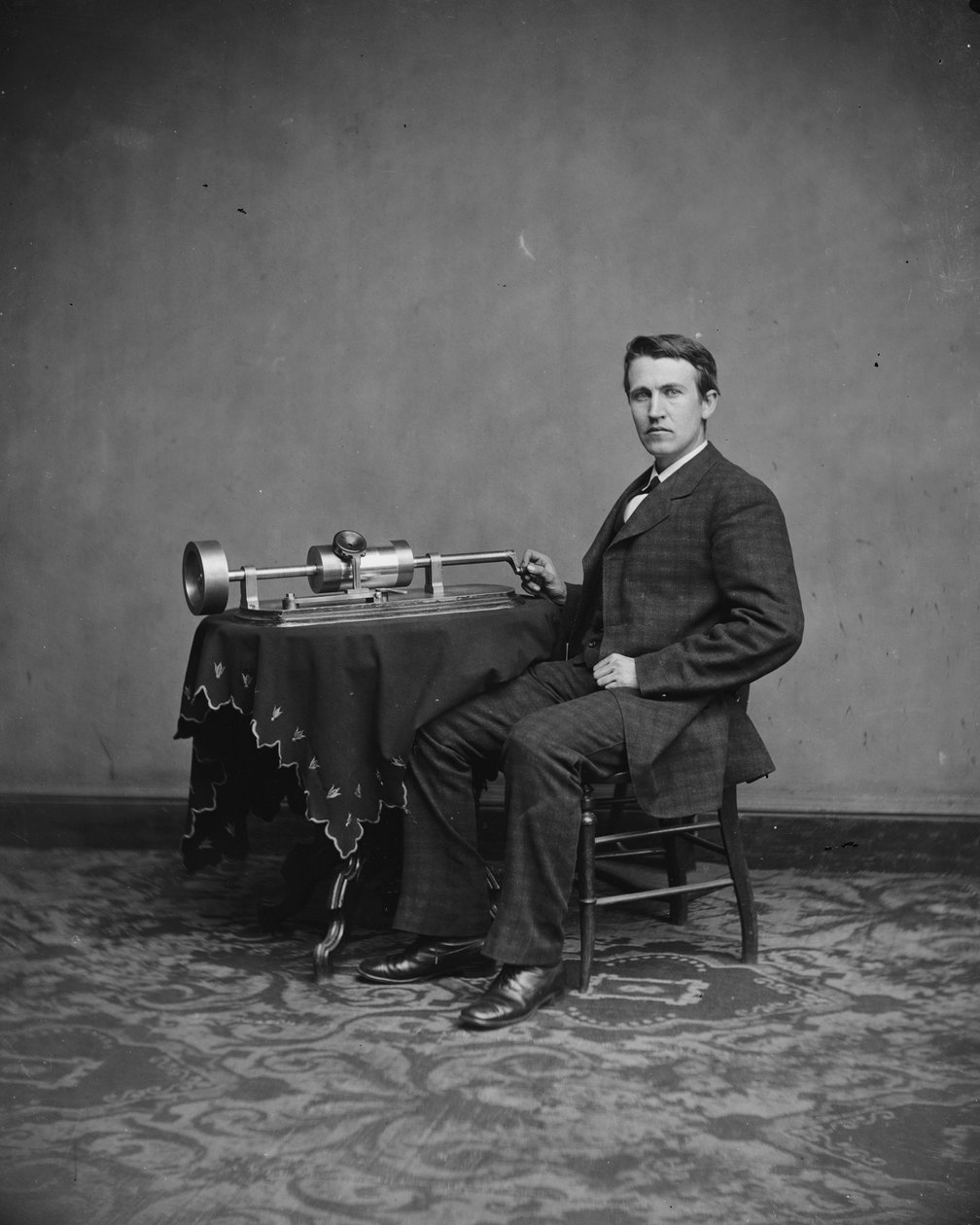 Thomas Edison, ca. 1877-8 av Mathew B. Brady
