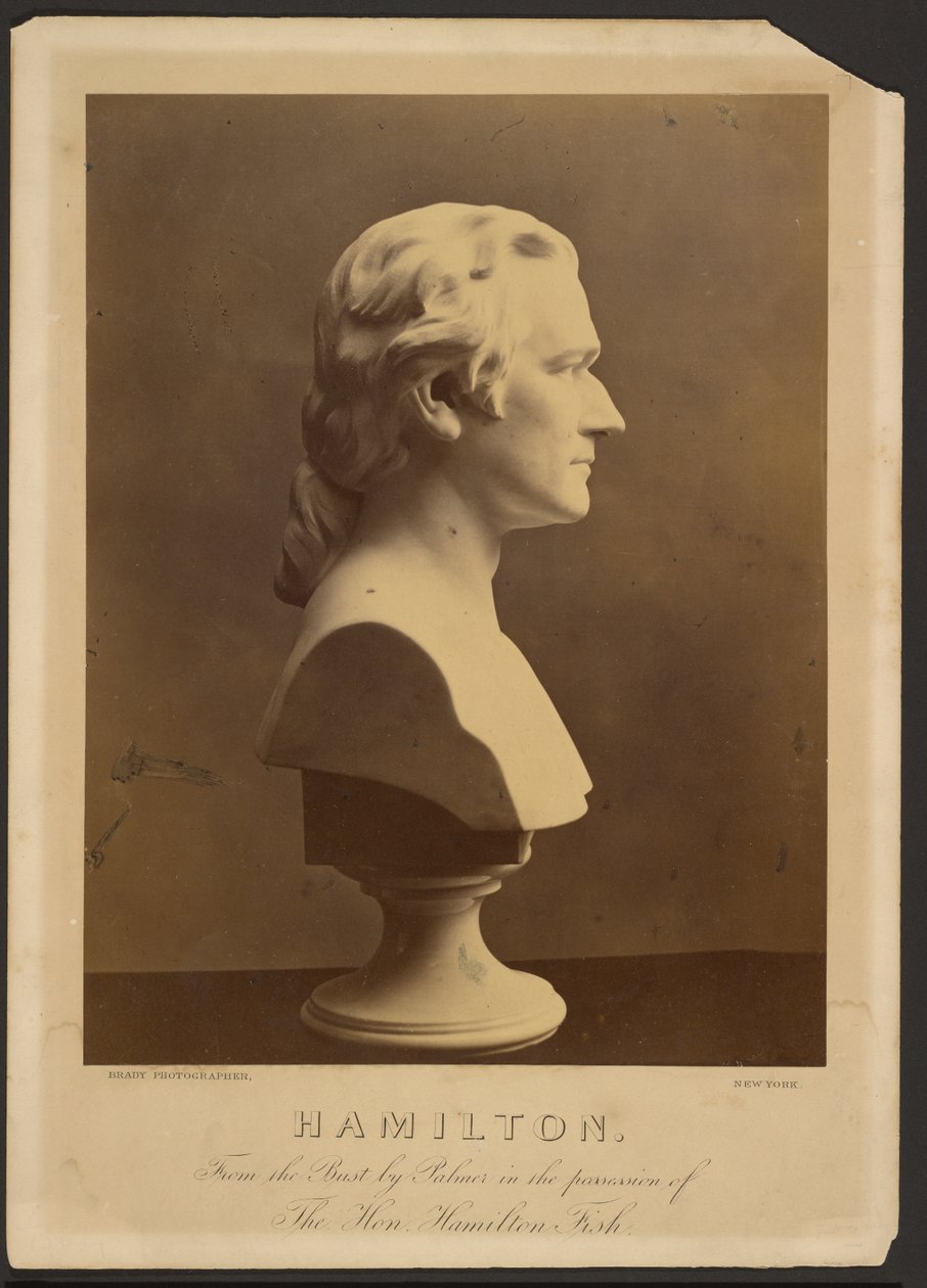 Byste av Alexander Hamilton av Mathew B. Brady