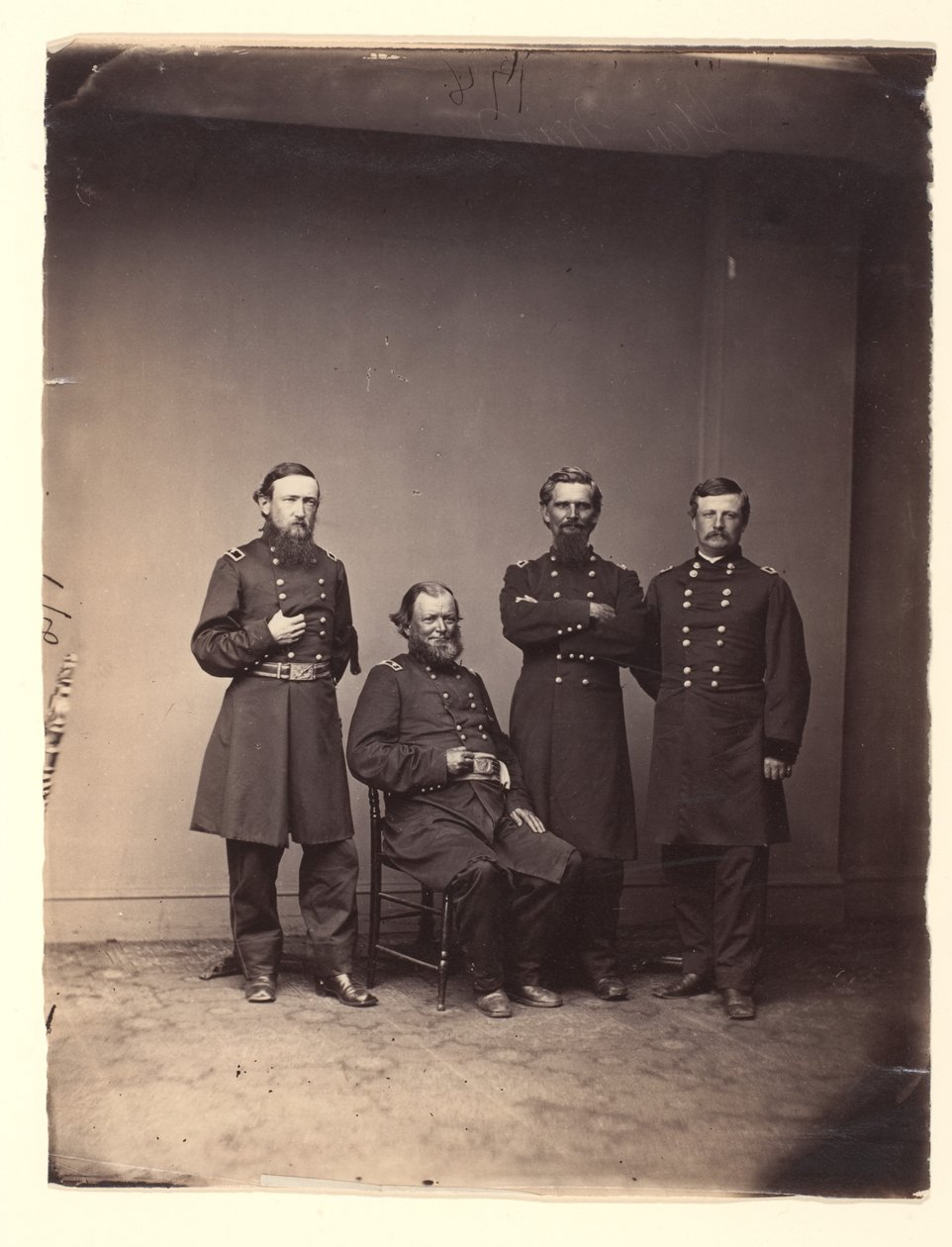General William Ward og stab av Mathew B. Brady