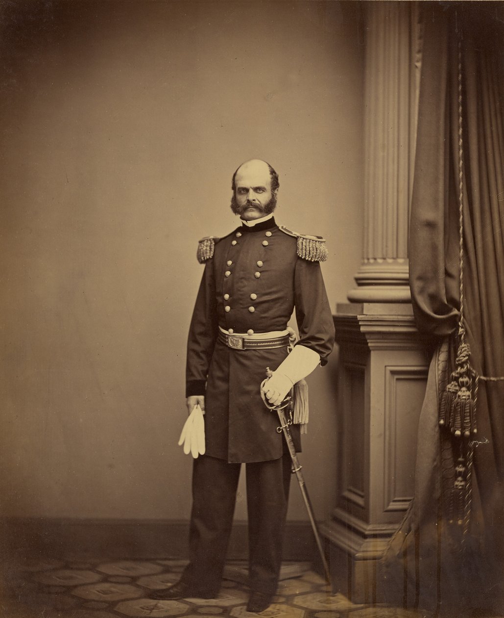 Generalmajor A. E. Burnside av Mathew B. Brady