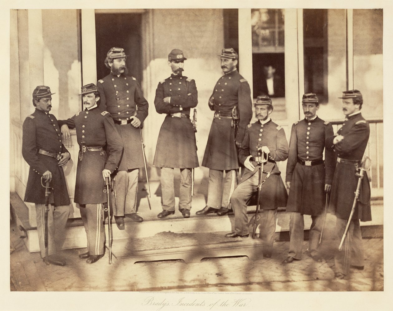 Offiserer, 71. regiment, New York Infantry av Mathew B. Brady
