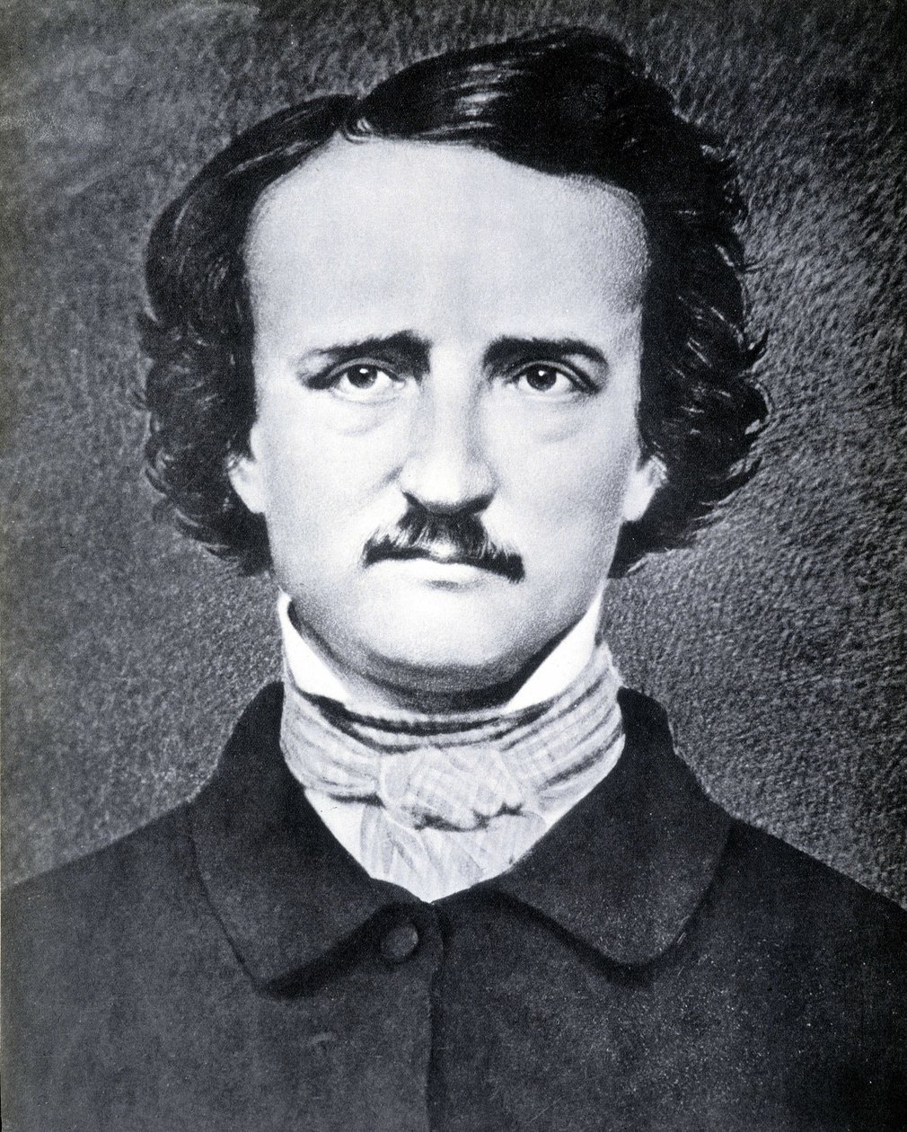 Portrett av den amerikanske forfatteren Edgar Allan Poe (1809 - 1849) fotografi av Brady på 1800-tallet. av Mathew B. Brady