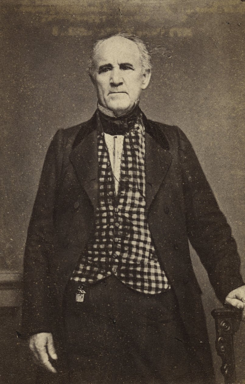 Sam Houston, ca. 1860-65 (albumin sølvtrykk) av Mathew B. Brady