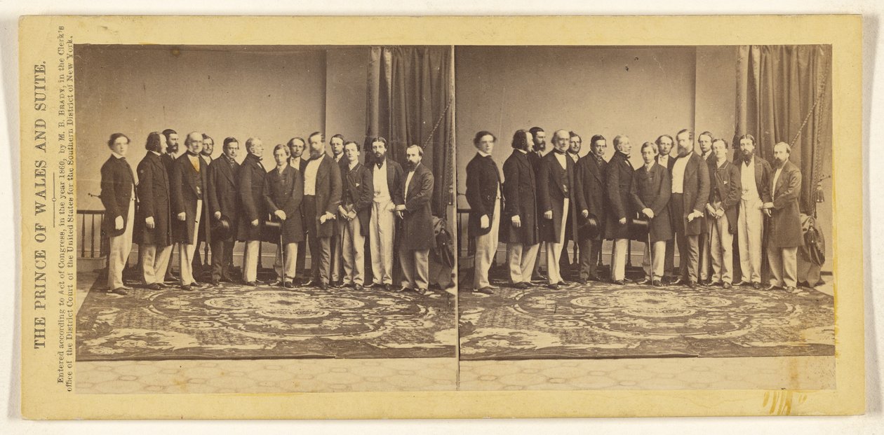 Prinsen av Wales og hans følge av Mathew B. Brady
