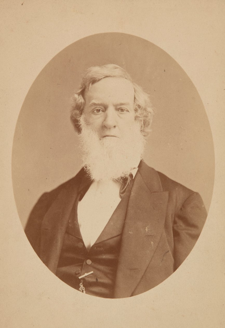 Skapkort av Gideon Welles, 1860-1878. av Mathew Brady
