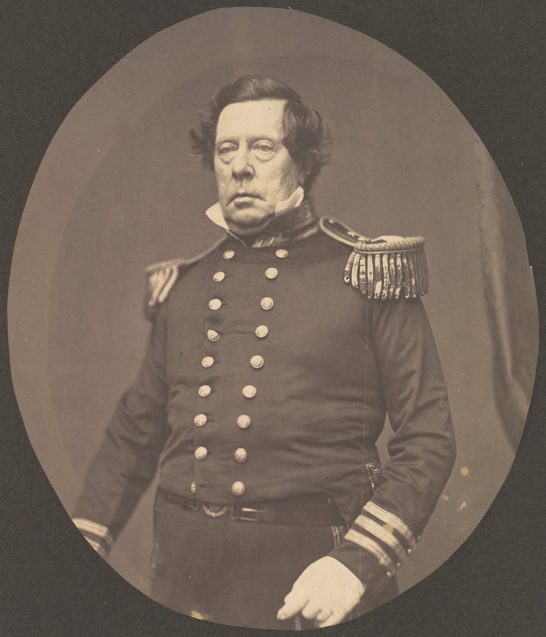 [Kommodor Matthew Calbraith Perry], 1856-58. av Mathew Brady