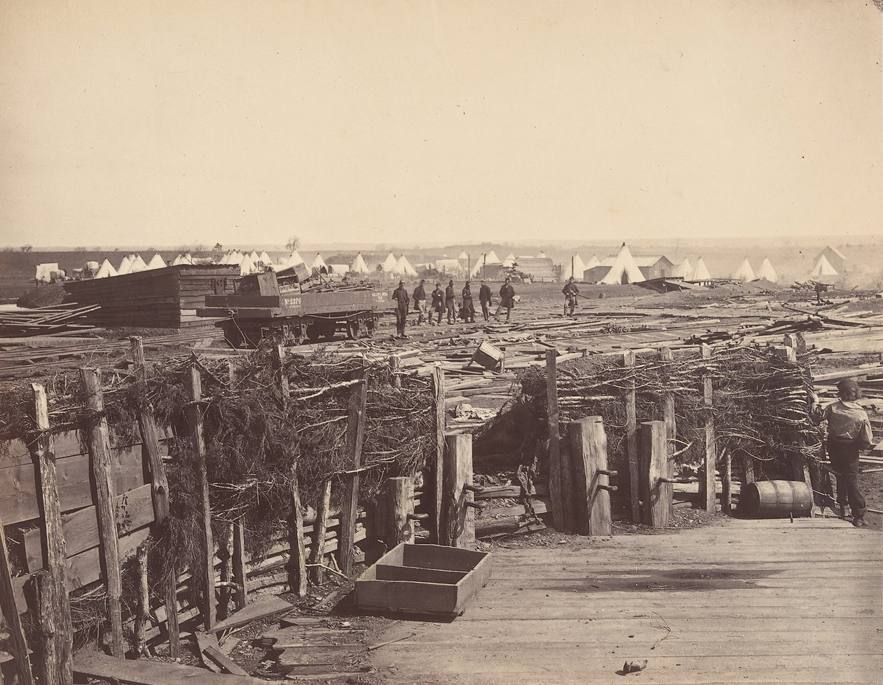 Festningsverk, Manassas, okkupert av 13. messe, 1862. av Mathew Brady