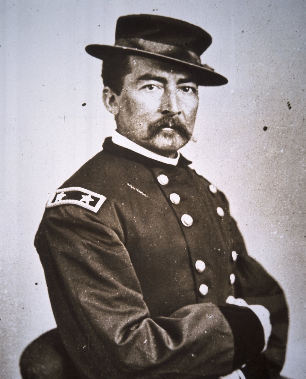 General Philip H. Sheridan (1831–88) (s/hvitt-bilde) av Mathew Brady