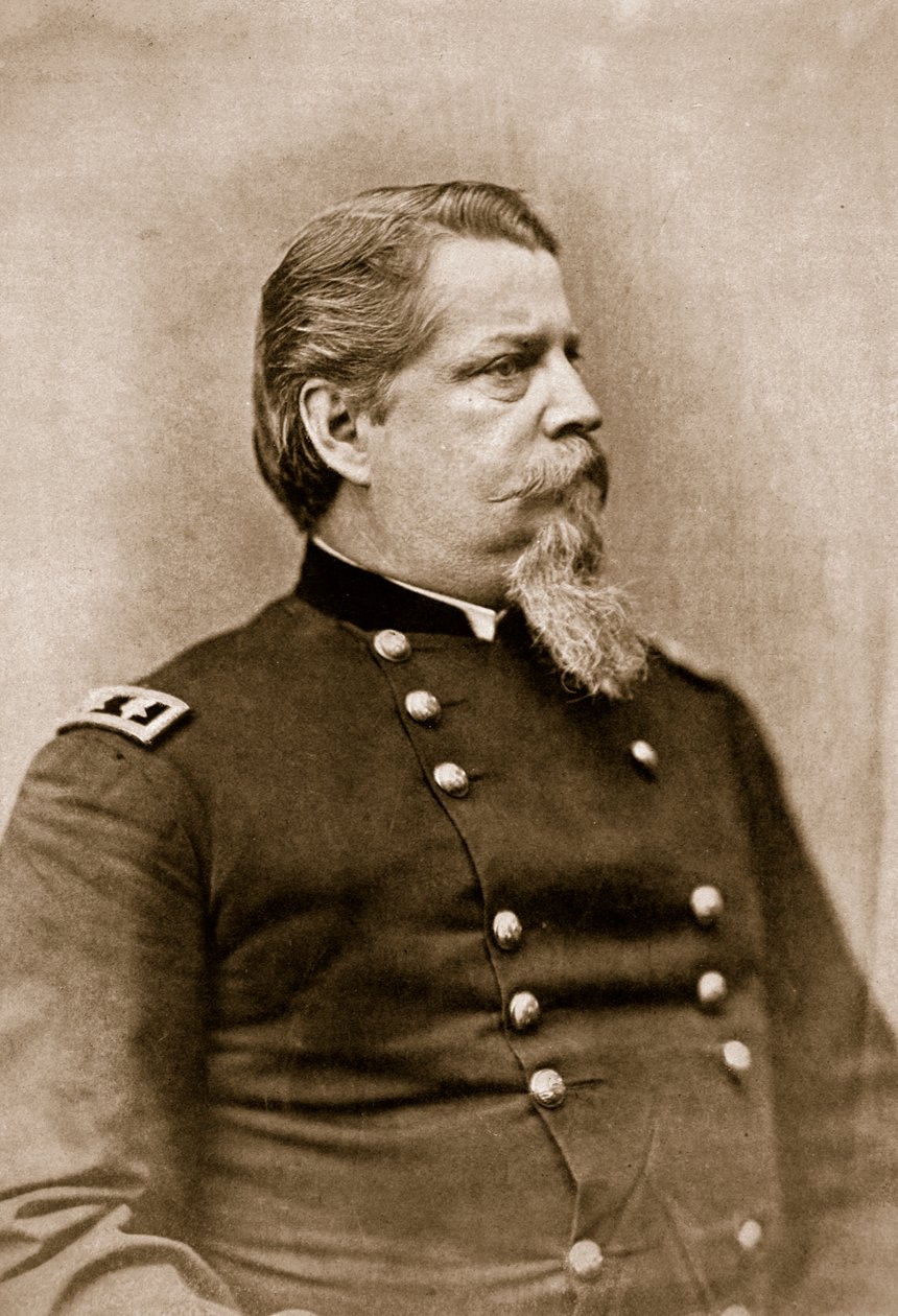 General Winfield Scott Hancock, 1861-65 (sepiafoto) av Mathew B. Brady