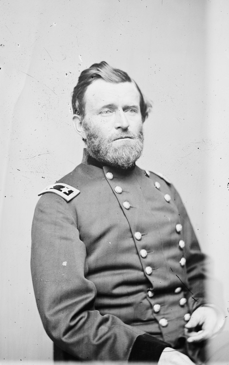Generalmajor Ulysses S. Grant, offiser for den føderale hæren, 1861-5 av Mathew B. Brady