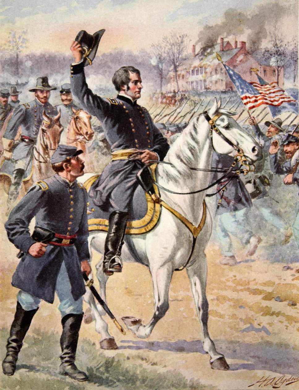 Generalmajor Hooker i slaget ved Chancellorsville, Virginia, 3. mai 1863 av Mathew B. Brady