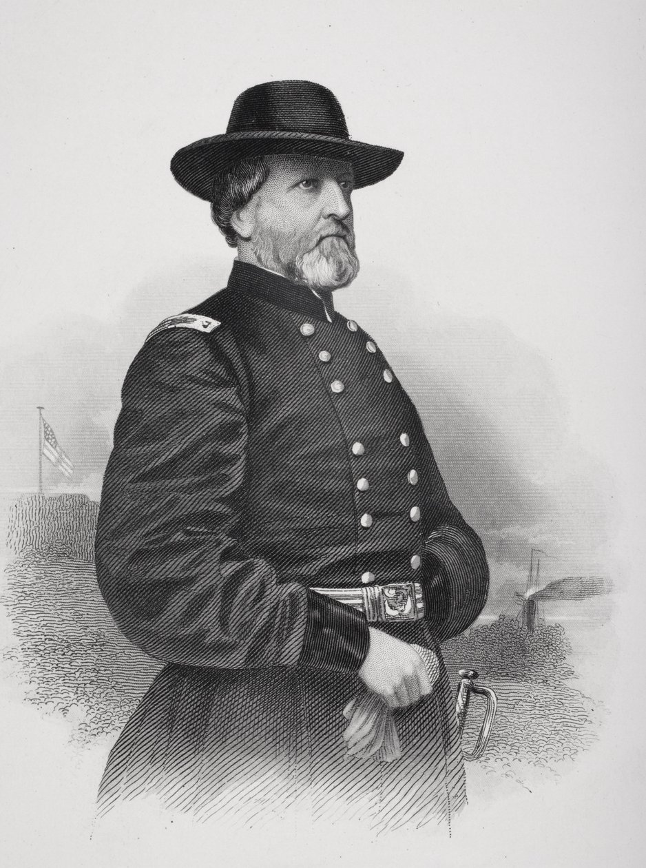 Portrett av general George Henry Thomas (1816-70) av Mathew B. Brady