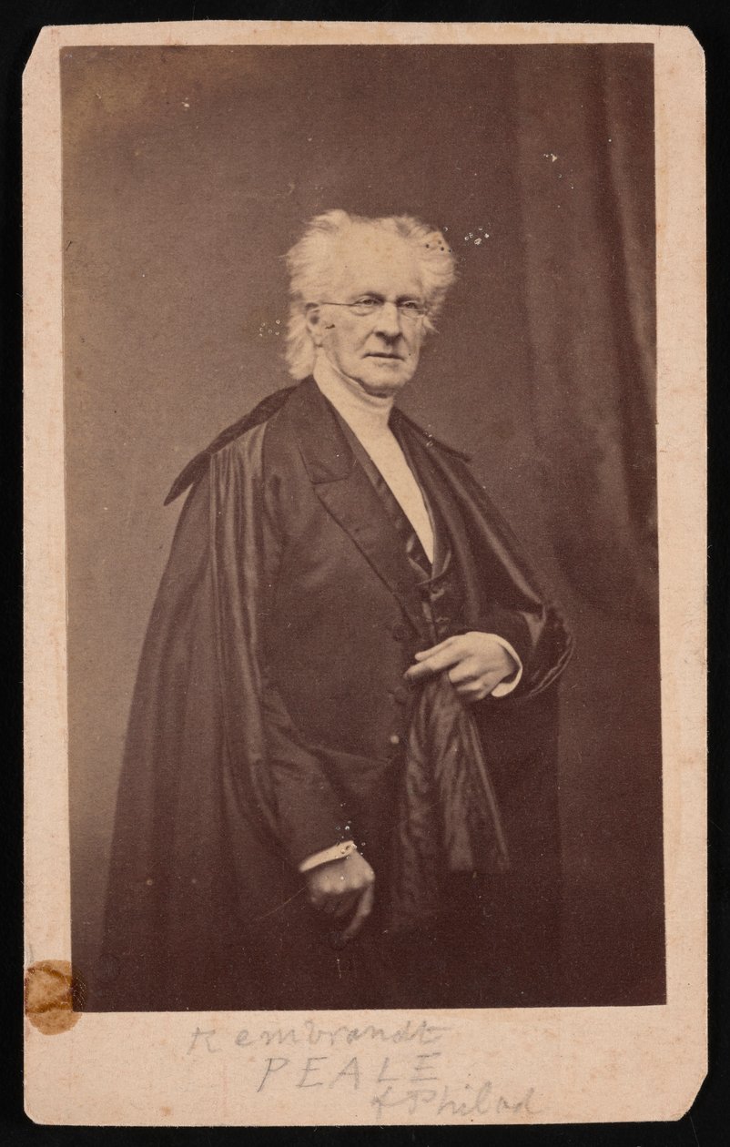 Portrett av Rembrandt Peale 1778-1860, før 1860. av Mathew Brady
