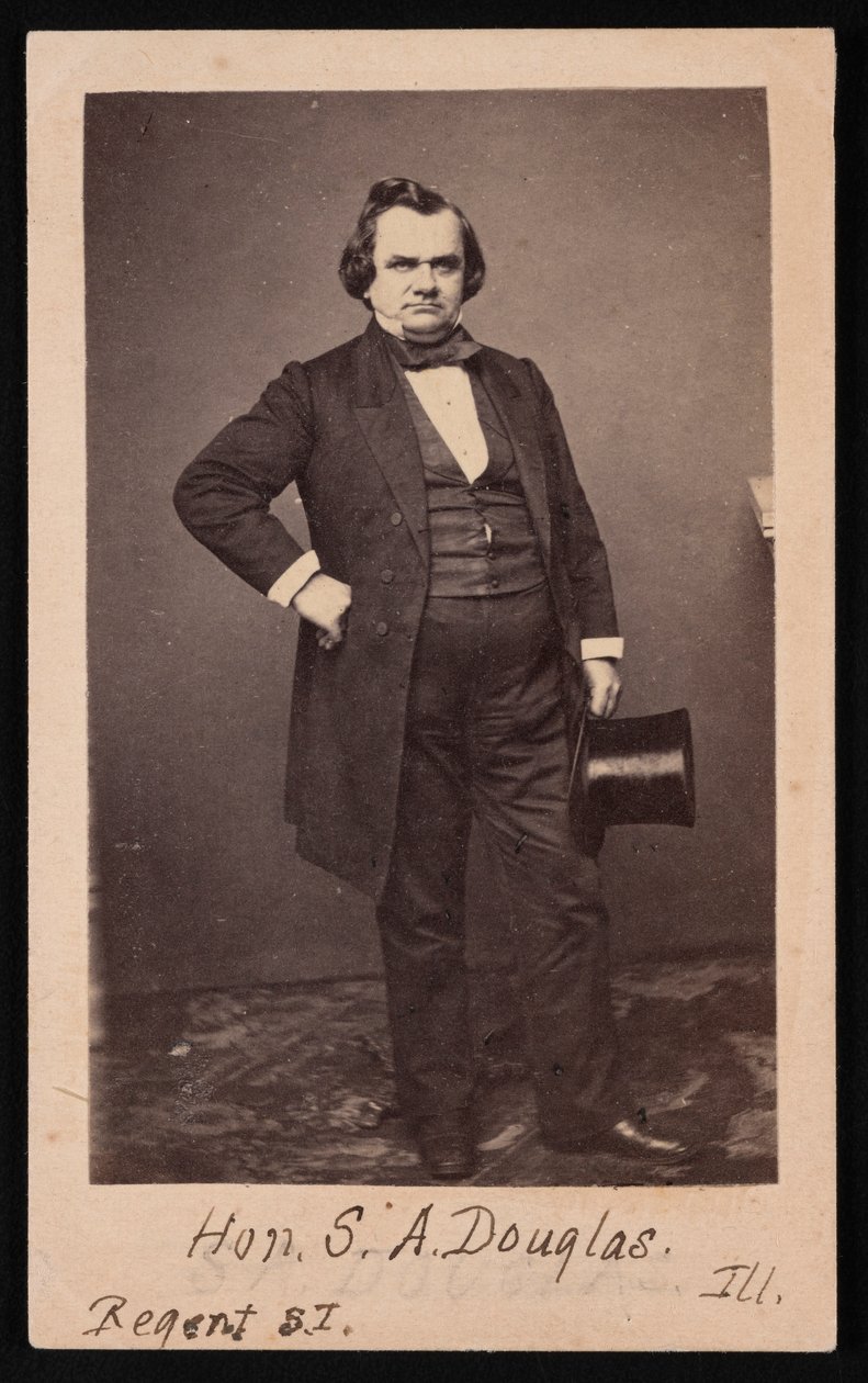 Portrett av Stephen Arnold Douglas 1813-1861, før 1861. av Mathew Brady