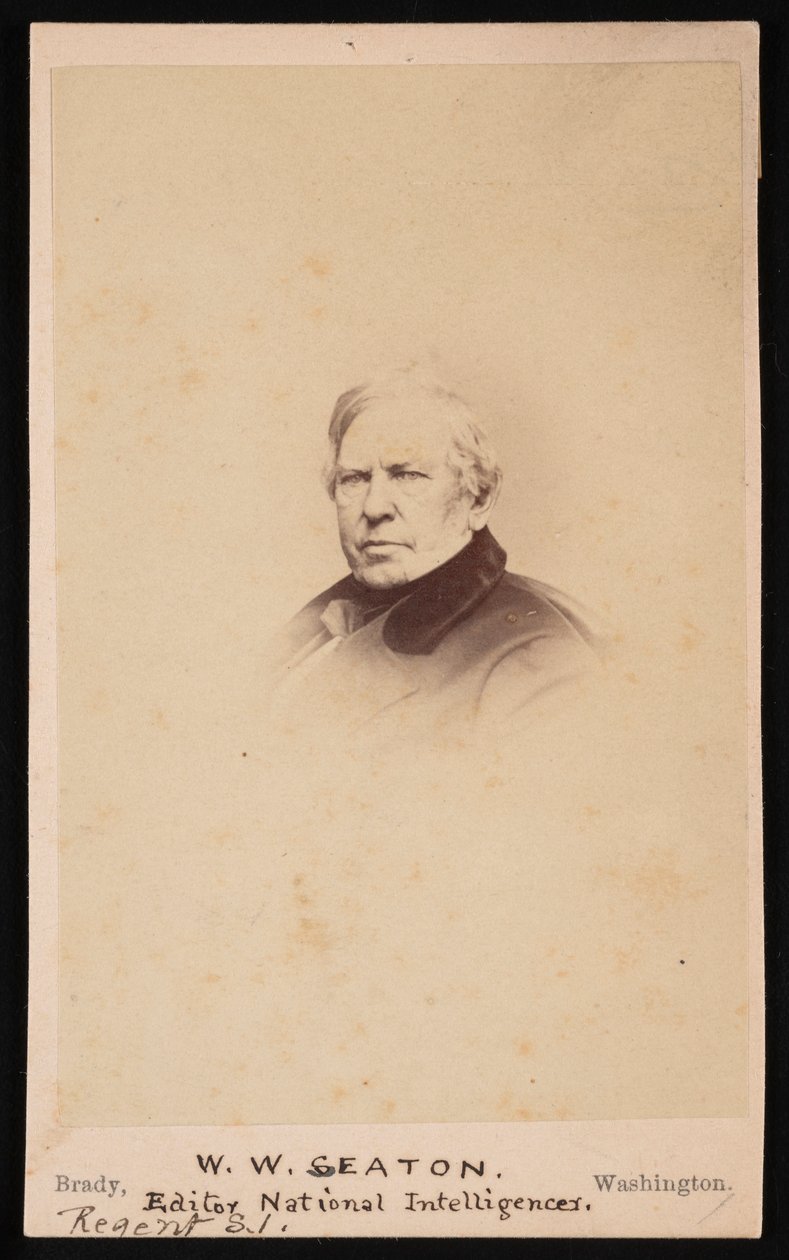 Portrett av William Winston Seaton 1785-1866, før 1866. av Mathew Brady
