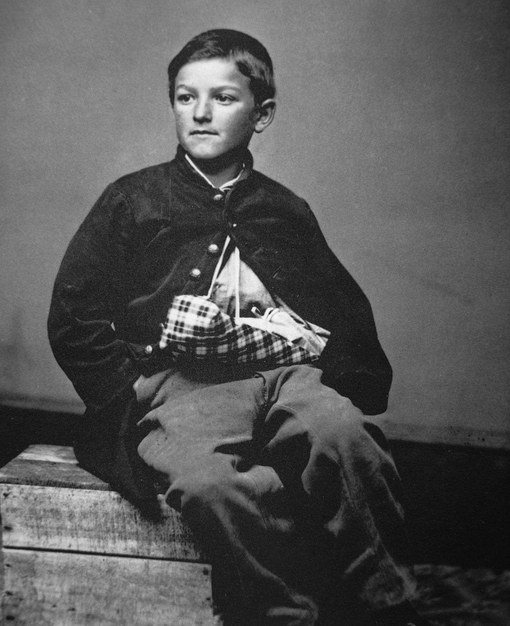William Black, Union-trommeslagergutt (s/hvitt-bilde) av Mathew Brady