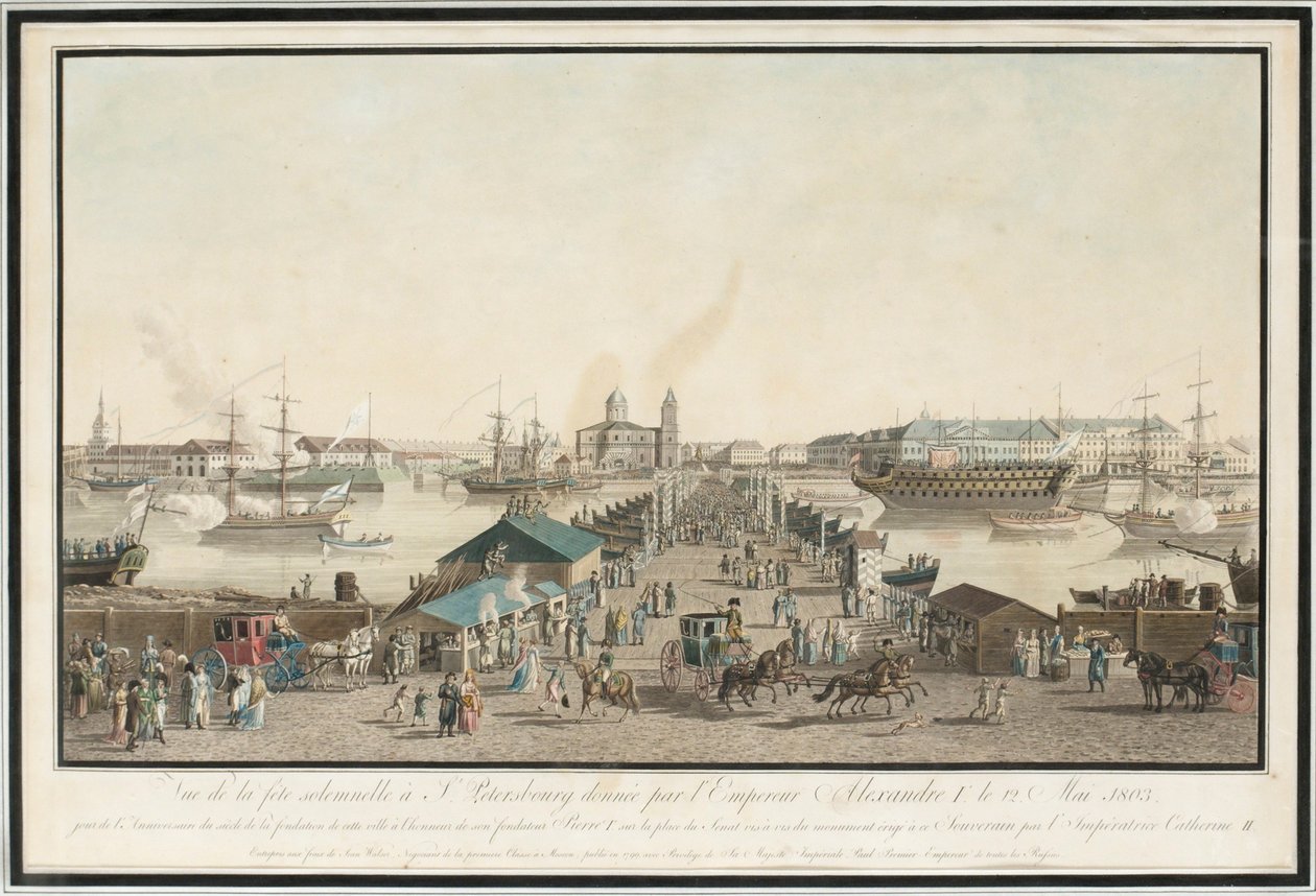 St. Petersburgs første jubileum feiret byens hundreårsjubileum i mai 1803, 1804 av Mathias Gabriel Lory