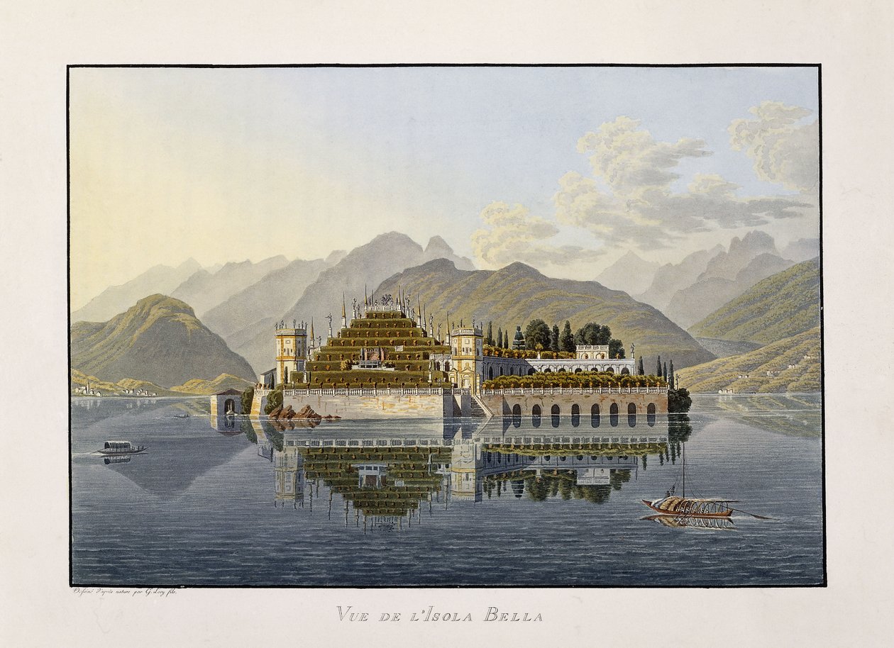 Utsikt over Isola Bella, 1811-1819 av Mathias Gabriel Lory