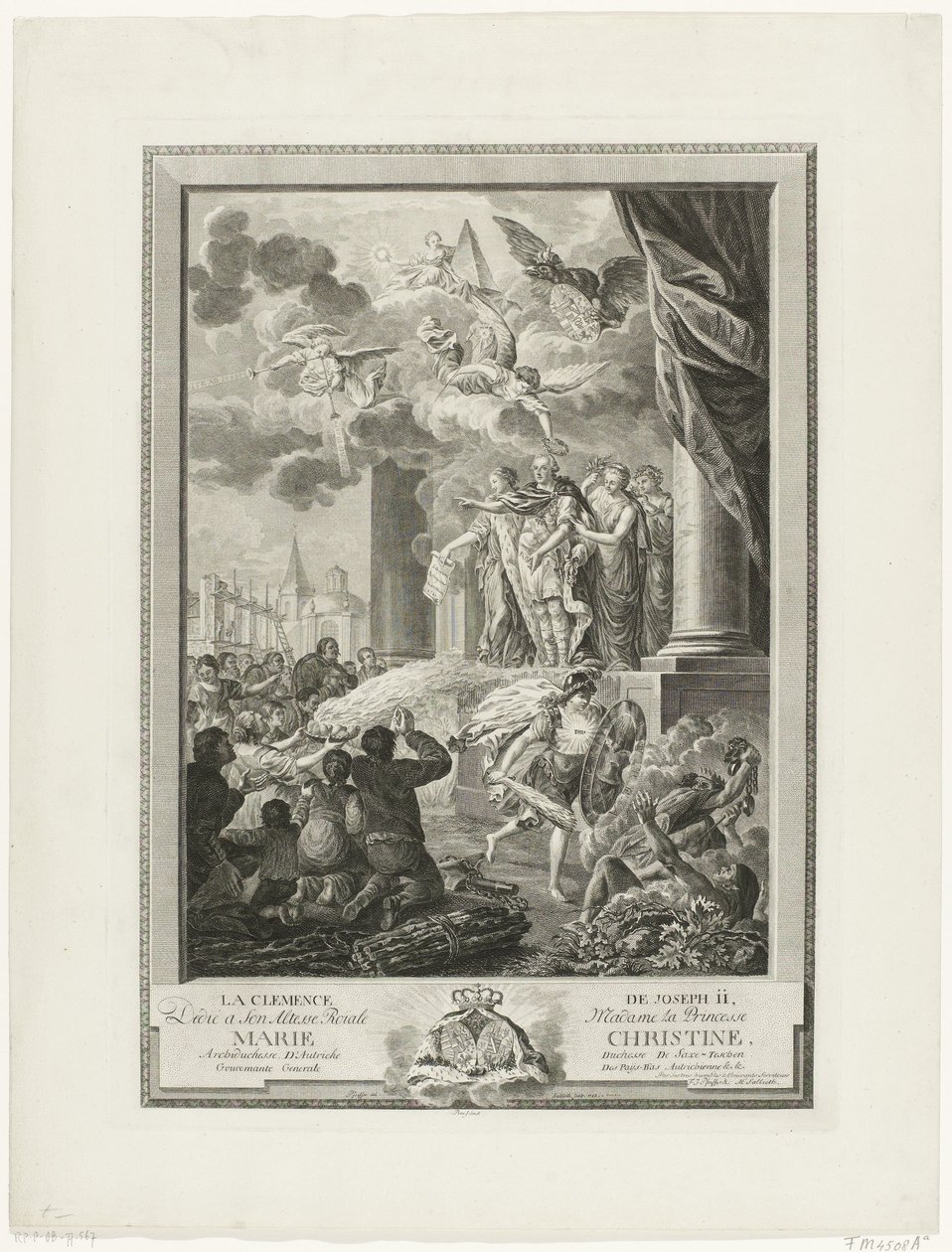 Nåde av keiser Joseph II til protestantene, 1783 La Clemence de Joseph II (tittel på objekt) av Mathias de Sallieth