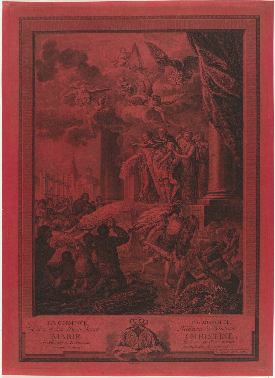 Nåde av keiser Joseph II til protestantene, 1783 La Clemence de Joseph II (tittel på objekt) av Mathias de Sallieth