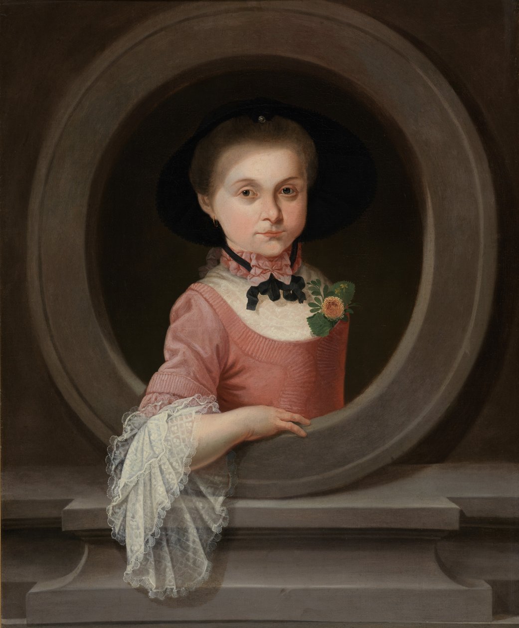 Portrett av en jente (olje på lerret) av Mathias de Visch