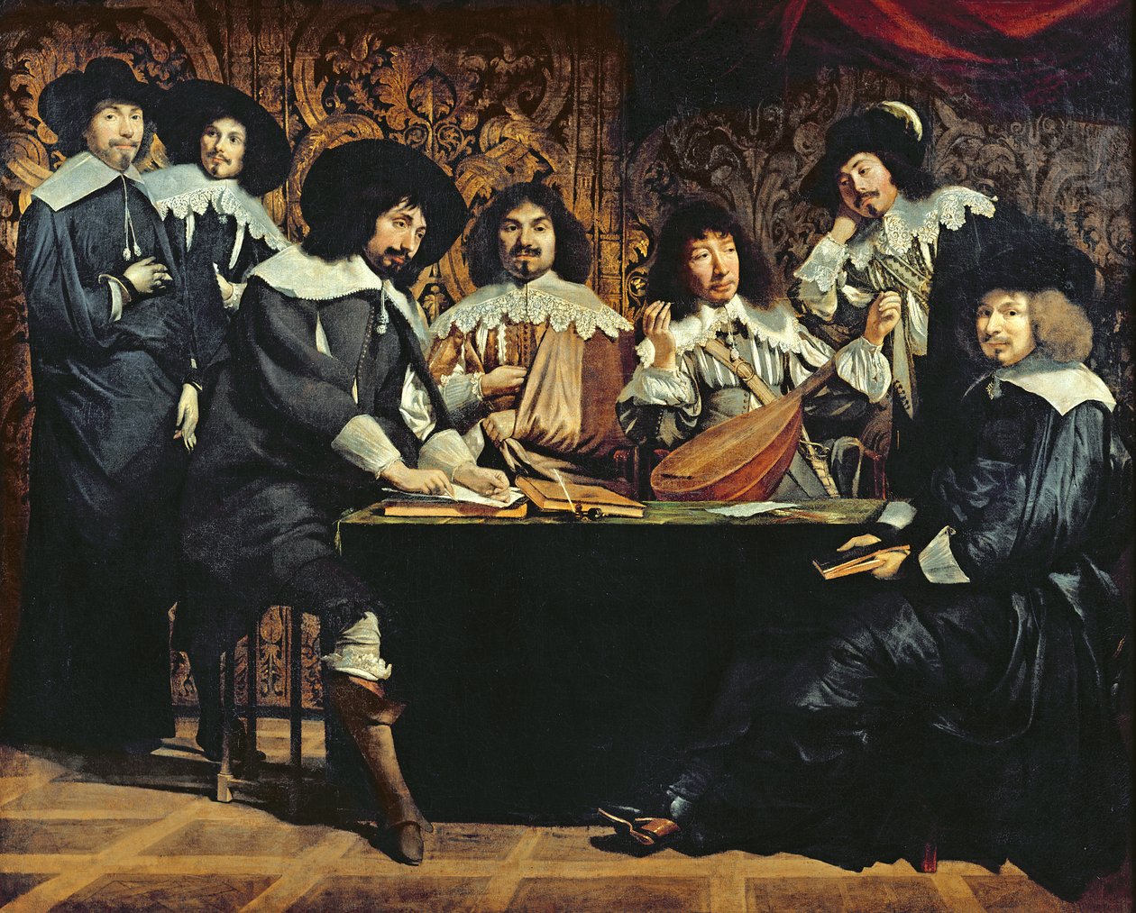 Akademiet, eller amatørmøtet, ca. 1640 av Mathieu Le Nain