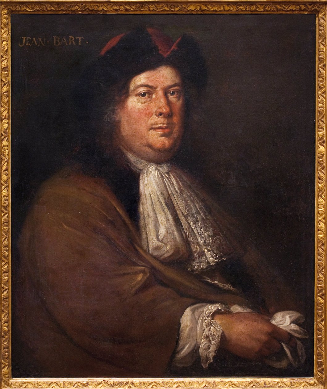 Portrett av Jean Bart (1650-1702). Maleri av Mathieu Elias (1658-1741), olje på lerret, tidlig 1700-tall. Fransk kunst av Mathieu Elias