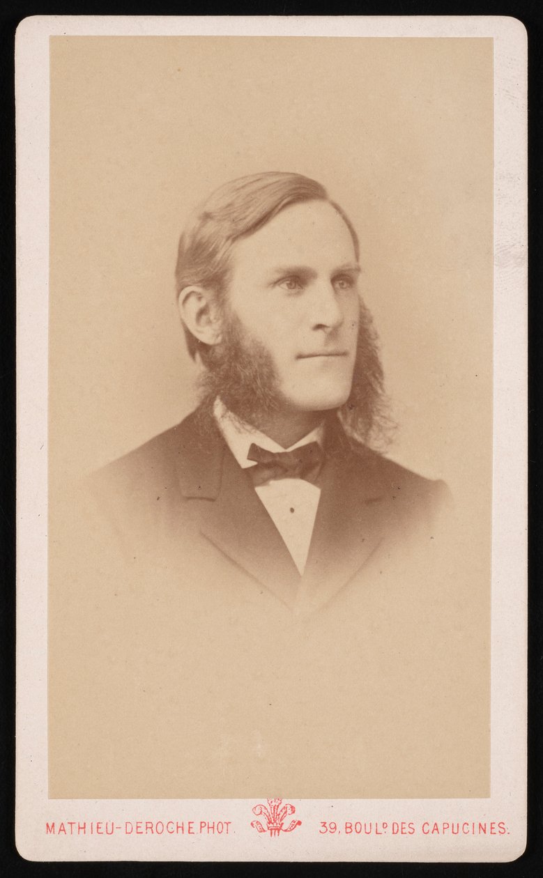 Portrett av Samuel Hubbard Scudder 1837-1911, cirka 1871. av Mathieu Deroche
