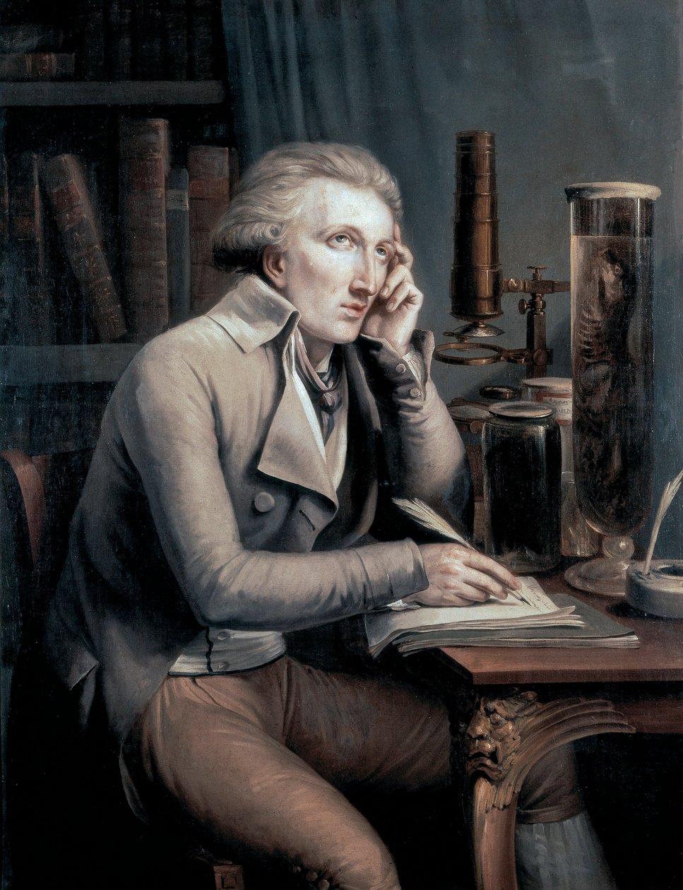 Portrett av Georges Leopold Cuvier av Mathieu Ignace van Bree