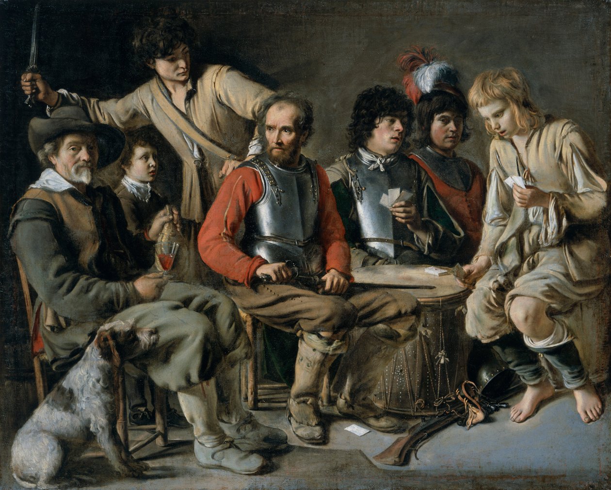 'En krangel', 1640 av Mathieu Le Nain