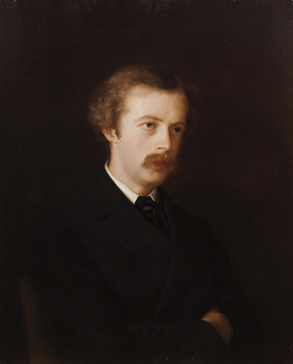 Portrett av poeten Arthur Symons 1865-1945, 1898. av Mathilde de La Tour Comtesse