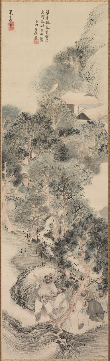 Water Margin Bandits, slutten av 1700-tallet-begynnelsen av 1800-tallet. av Matsumura Goshun
