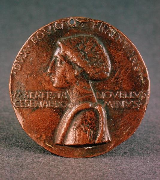 Medalje (forside) av Sigismondo Pandolfo Malatesta (1417-68), 1446 (for bakside se 165741) av Matteo di Andrea de Pasti