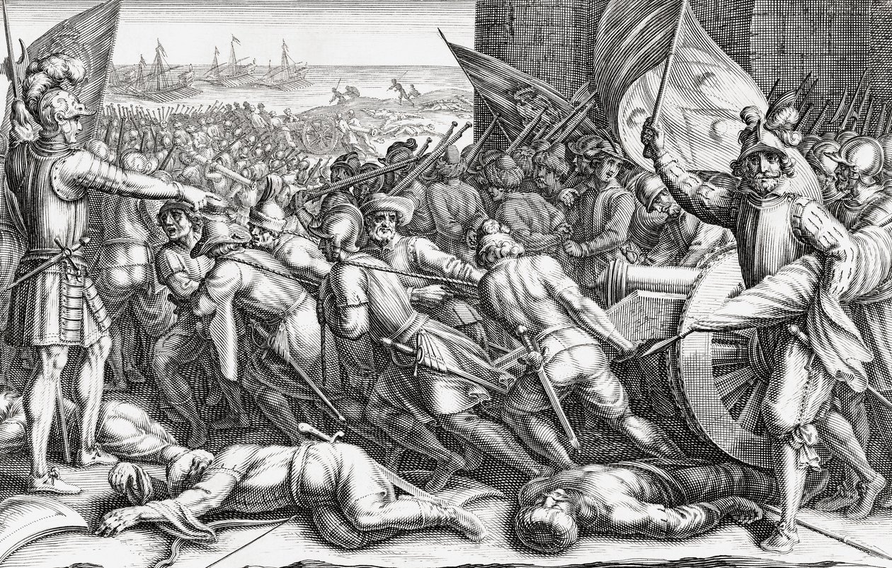 Ombordstigning av troppene til Ferdinando I de