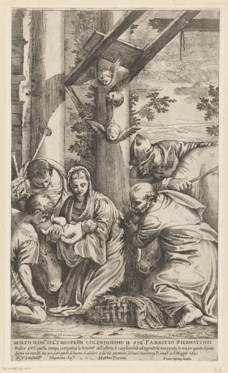 Tilbedelse av hyrdene av Matteo Piccioni