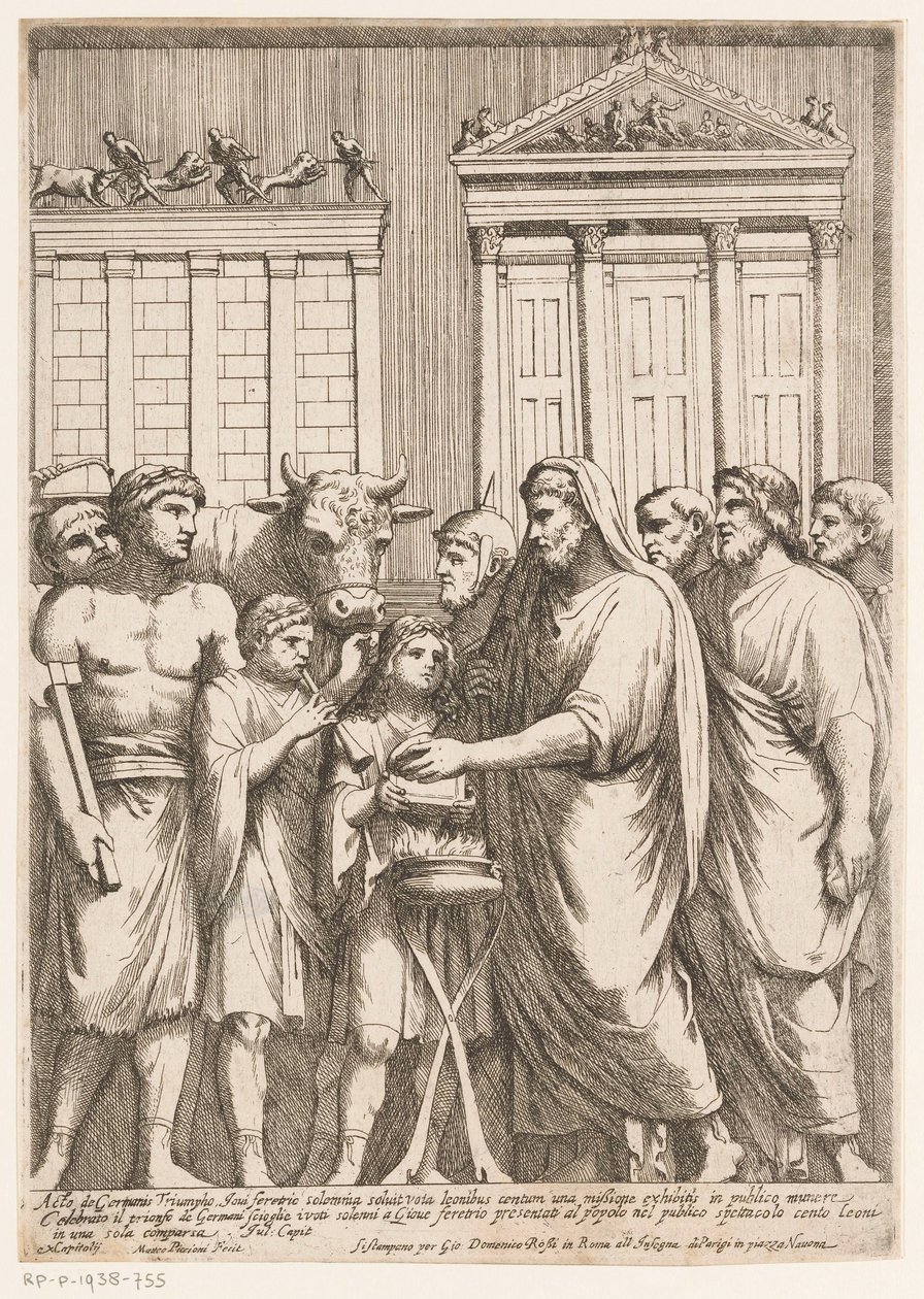 Marcus Aurelius som øversteprest Basrelieffer på Konstantinbuen (serietittel) av Matteo Piccioni