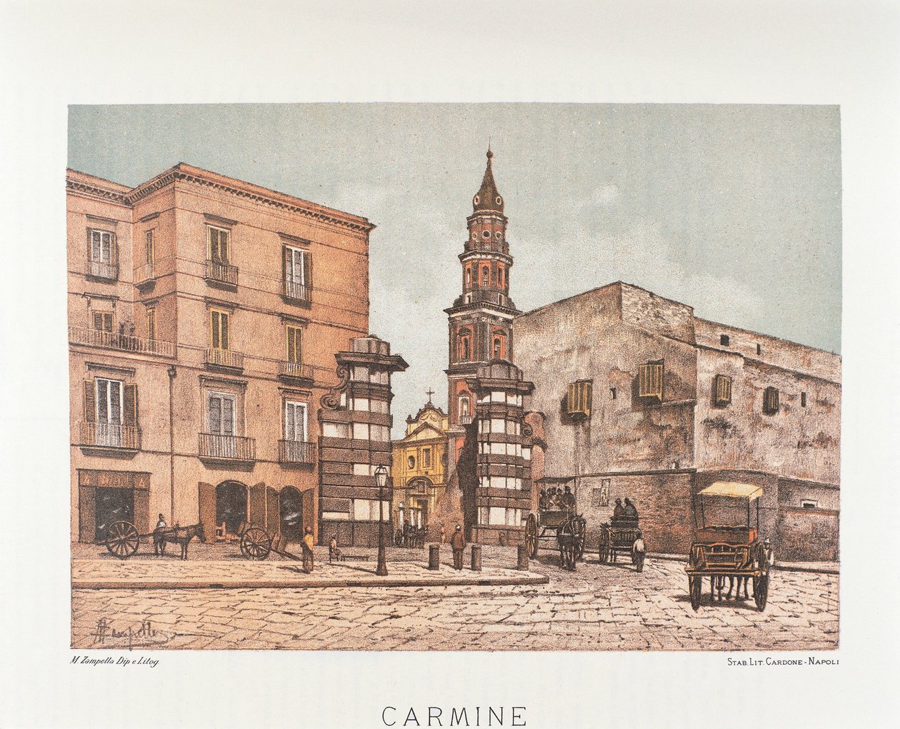 Italia, Napoli, Santa Maria del Carmine av Matteo Zampella