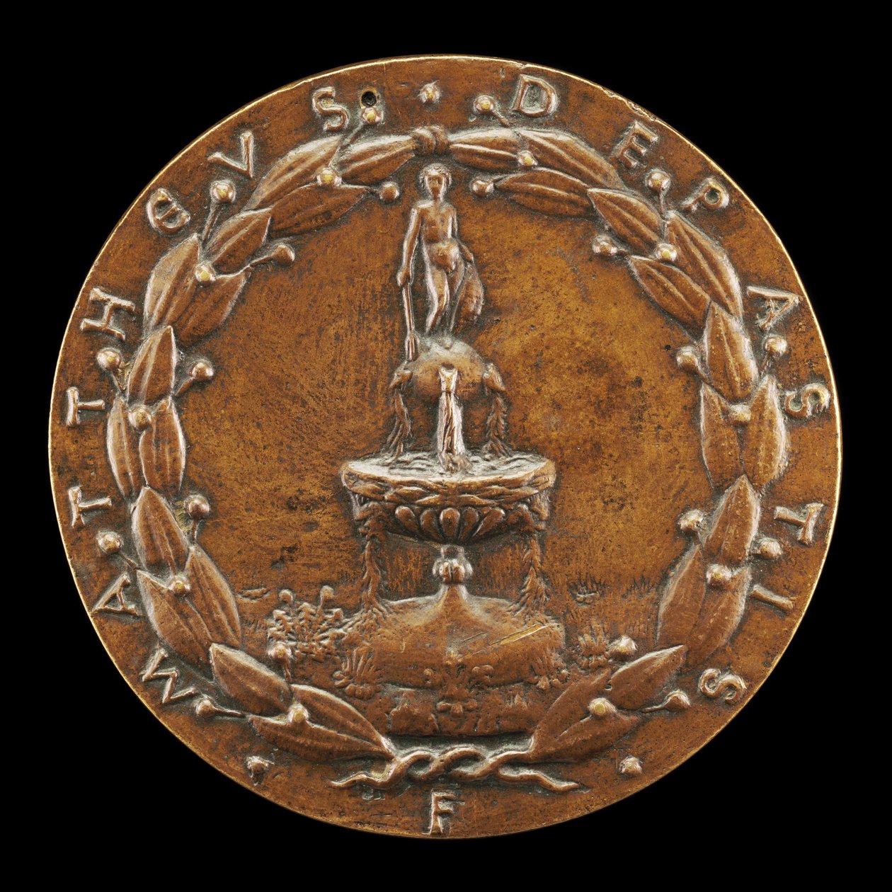 Fontene overbygd av en naken mannsfigur [omvendt], ca. 1446. av Matteo di Andrea de Pasti