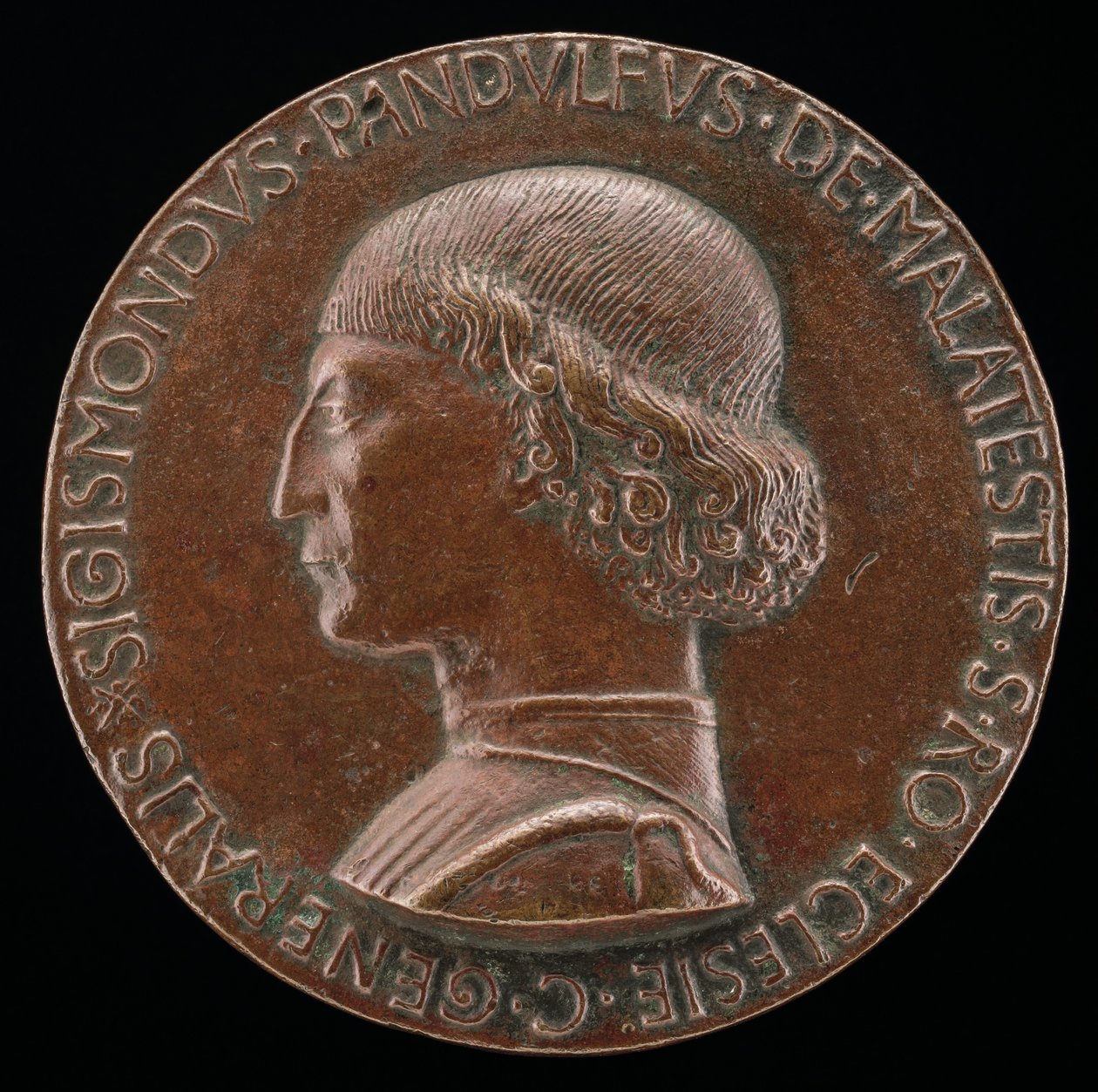 Sigismondo Pandolfo Malatesta, 1417-1468, Lord of Rimini og Fano [forside], 1446. av Matteo di Andrea de Pasti