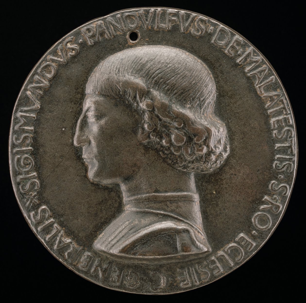 Sigismondo Pandolfo Malatesta, 1417-1468, Lord of Rimini og Fano [forside], 1446. av Matteo di Andrea de Pasti