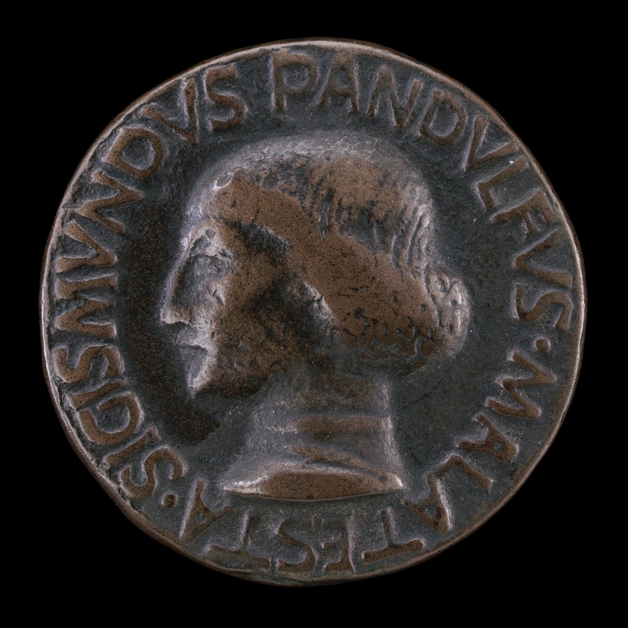 Sigismondo Pandolfo Malatesta, 1417-1468, Lord of Rimini og Fano [forside], 1447. av Matteo di Andrea de Pasti