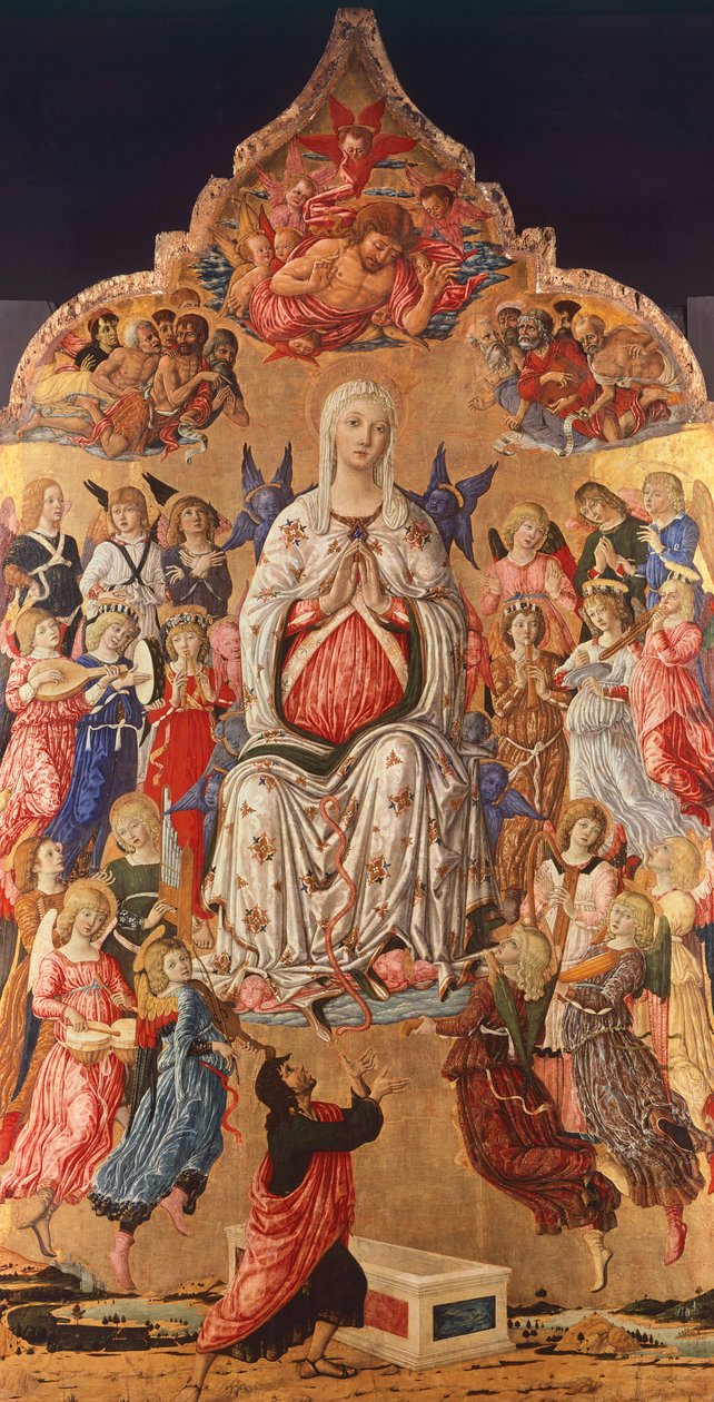 Madonna av beltet, av Matteo di Giovanni (ca 1430-1495) av Matteo di Giovanni
