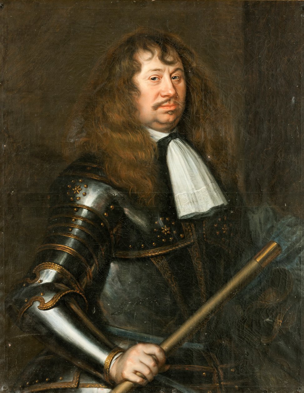 Portrett av Carl Gustav Wrangel 1613-1676, greve av Salmis, 1662. av Matthaeus Merian the Younger