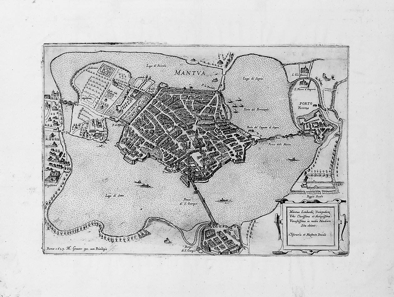Mantua, 1629 av Matthaus Greuter