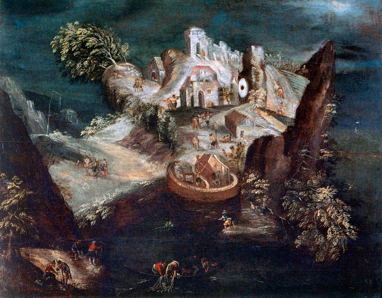 Antropomorfisk landskap, c1613-1650 av Matthaus Merian