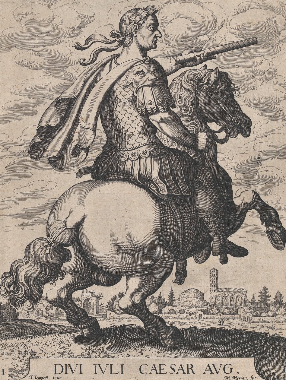 Plate 1: Keiser Julius Cæsar til hest, fra 