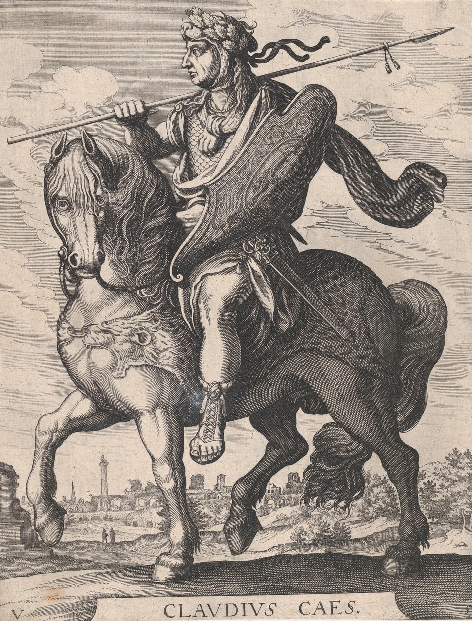 Plate 5: Keiser Claudius til hest, fra 